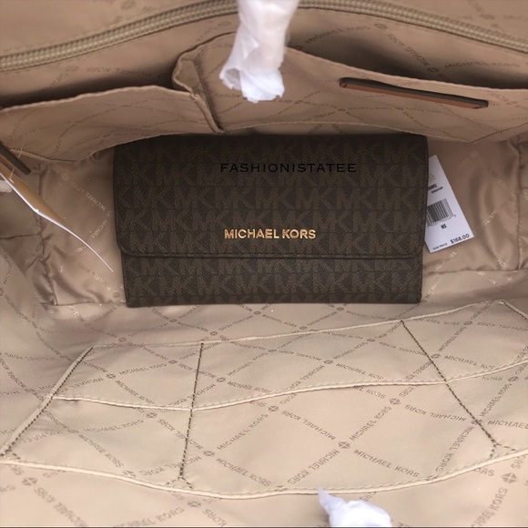 Michael Kors Medium Jet set tote Trifold Wallet - Picture 5 of 8